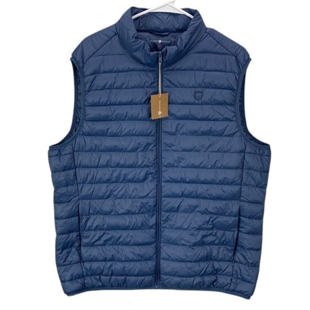 Alvaro Moreno Quilted Vest Men’s Blue Sky Lightweight Puffer Sleeveless‎ XL NWT